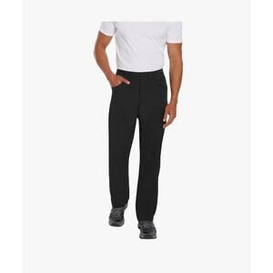 Orvis Mens Black Regular Fit Fleece Lined Stretch Fabric Pant Size 36x34